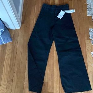 Zara marine straight jean zipper broken